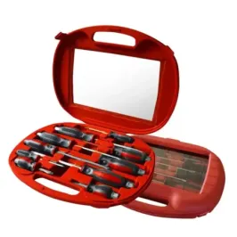 Set de 10 Destornilladores Rojo