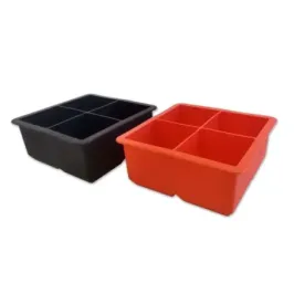 Set de 2 Cubeteras de Silicona para 4 Hielos Grandes