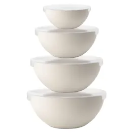 Set  Bowls de Plástico con tapa Transparente Carol