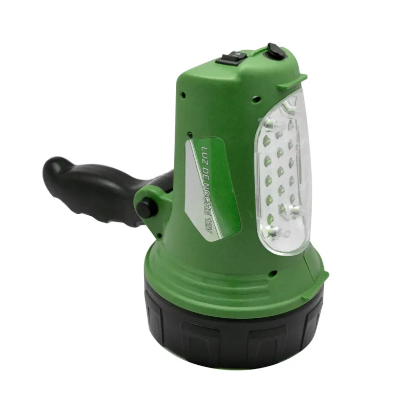 Luz de Noche LED con Linterna 12V Verde