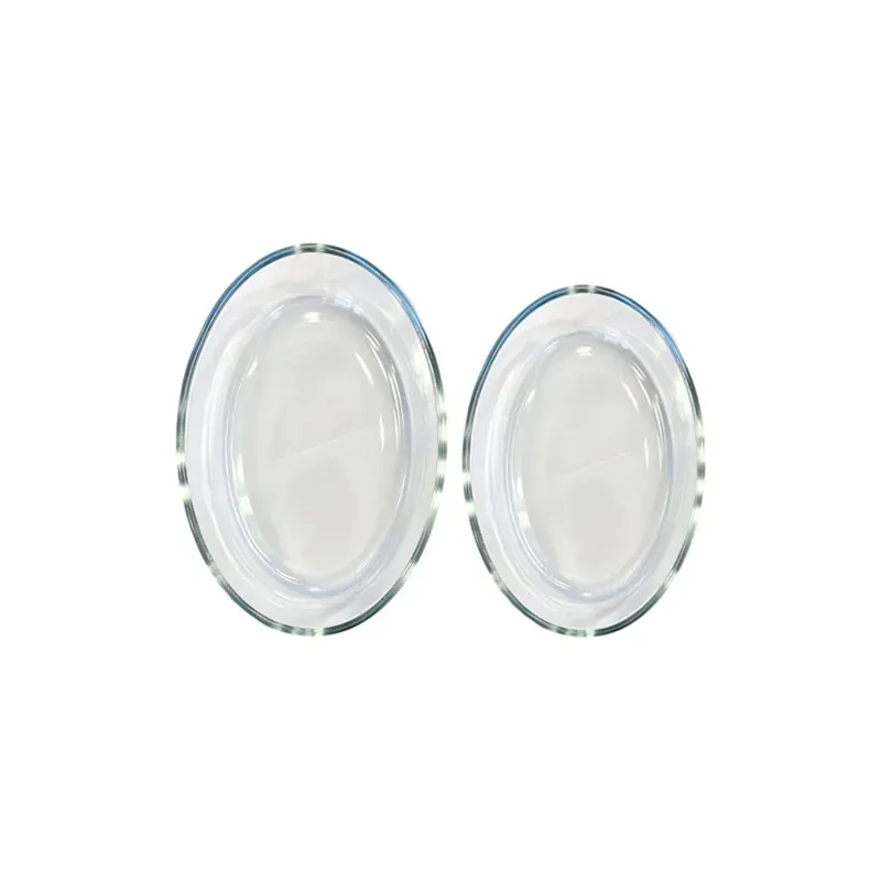 Set de 2 Fuentes de Vidrio Ovaladas 1,6 L y 2,4 L