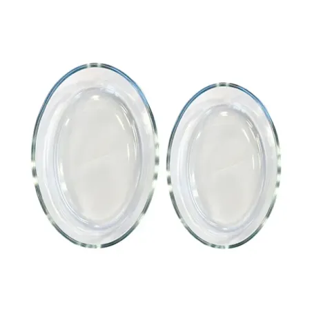 Set de 2 Fuentes de Vidrio Ovaladas 1,6 L y 2,4 L