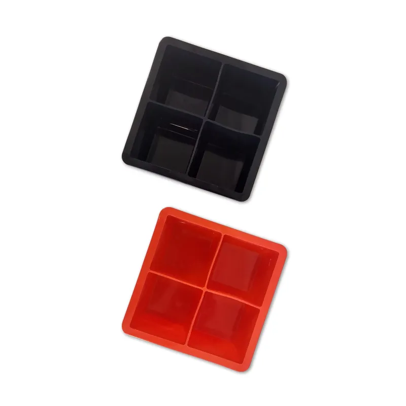 Set de 2 Cubeteras de Silicona para 4 Hielos Grandes