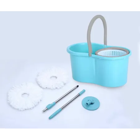 Mopa Spin Mop con Balde Centrifugador Azul