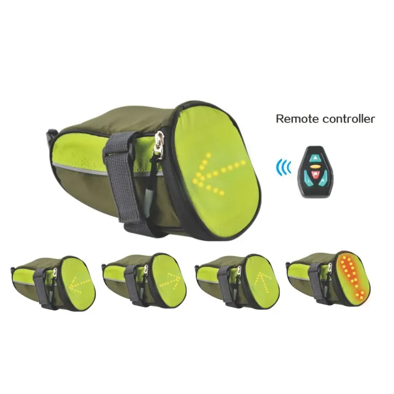 Bolso Para Bicicleta Verde Y Negro
