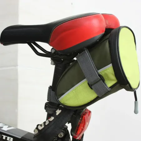 Bolso Para Bicicleta Verde Y Negro