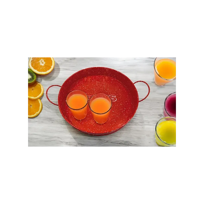 Bandeja de Acero Galvanizado Roja