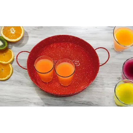 Bandeja de Acero Galvanizado Roja