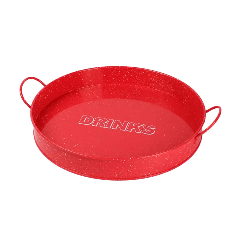 Bandeja de Acero Galvanizado Roja