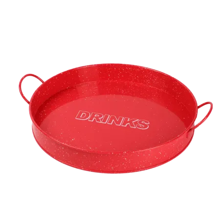 Bandeja de Acero Galvanizado Roja