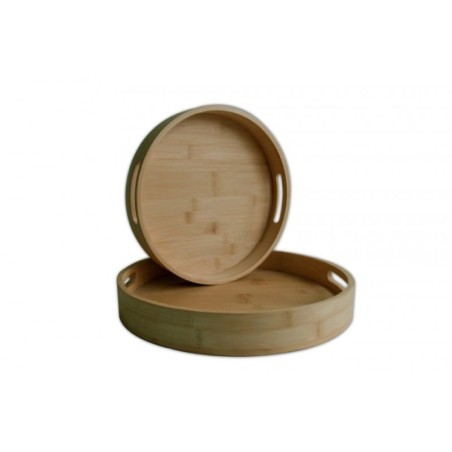 Set de 2 bandejas de bamboo