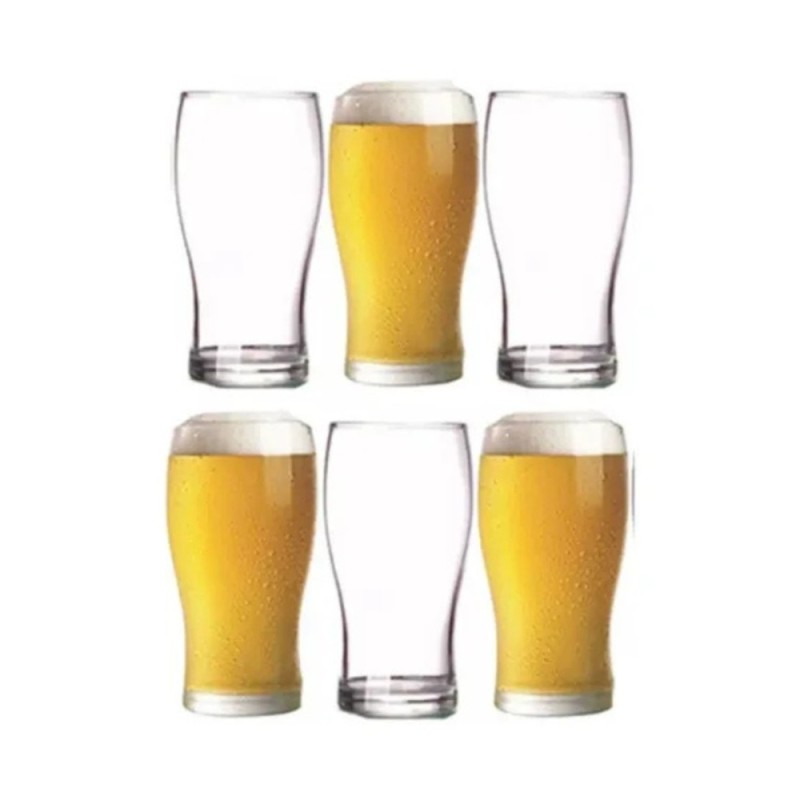 Set de 6 vasos de vidrio 480ml