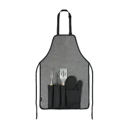 Set de asado con delantal grill