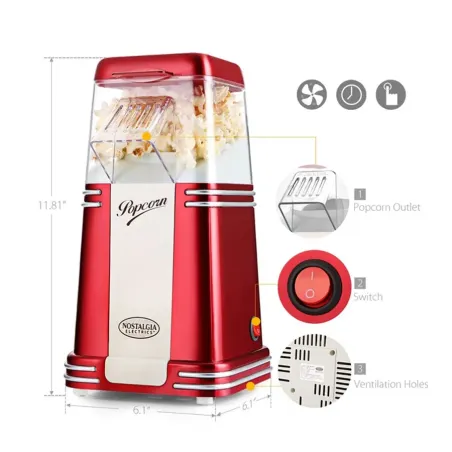 Pochoclera popcorn maker retro nostalgia