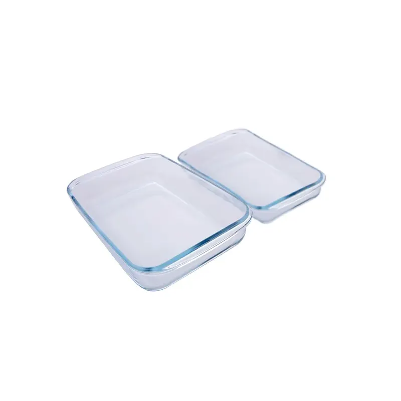 Set de 2 fuentes de vidrio