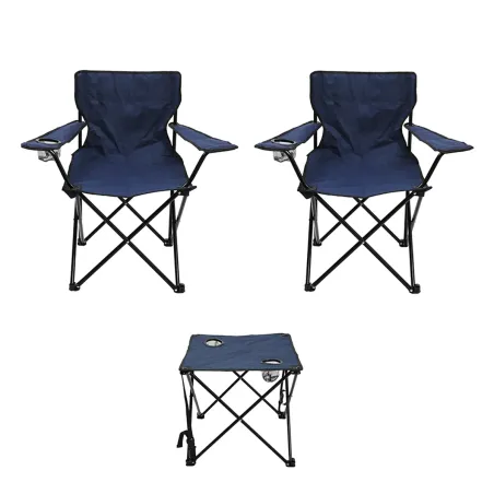 Set de camping mesa y 2 sillones directores