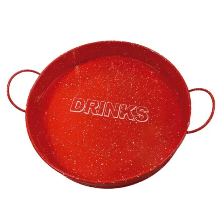 Bandeja de Acero Galvanizado Roja