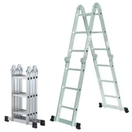 Escalera de Aluminio de 5 Posiciones con Plataforma