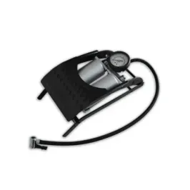 Inflador de Pie Doble Tubo con Manómetro